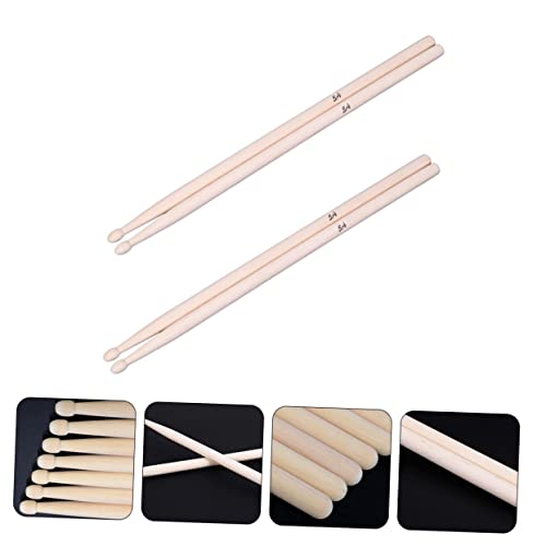 Baquetas Sosoport 5A de madera de arce, 2 pares, para estudiantes y adultos, accesorios universales para batería miniatura 3