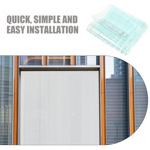Cortina resistente para puerta de PVC versátil en almacenes 4