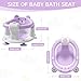 Baby Bath Seat for Babies 6 Months & up, Non-Slip Toddler Bath Seats for Babies Sitting Up, Safe Infant & Newborn Bathtub Chair with 4 Suction Cups & Soft Cushion for Shower,Lavender
