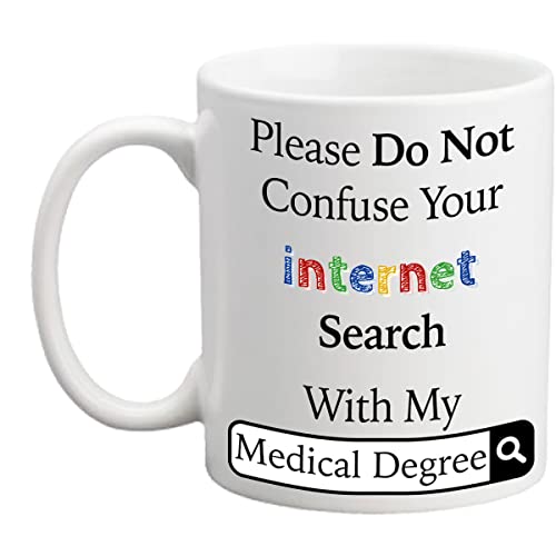 "no usar confundir el polvo de búsqueda con mi Medical grados" taza Cover