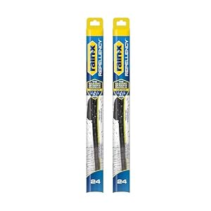 Rain-X 810364 Repellency 24-Inch Wiper Blades – Pack of 2 Water-Repellent Beam Blades