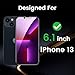 Romkasi 3 Pack Privacy Screen Protector for iPhone 13 6.1 Inch with 3 Pack Camera Lens Protector, Anti Spy Tempered Glass Film, Anti-Scratch, Touch Sensitive, Case Friendly
