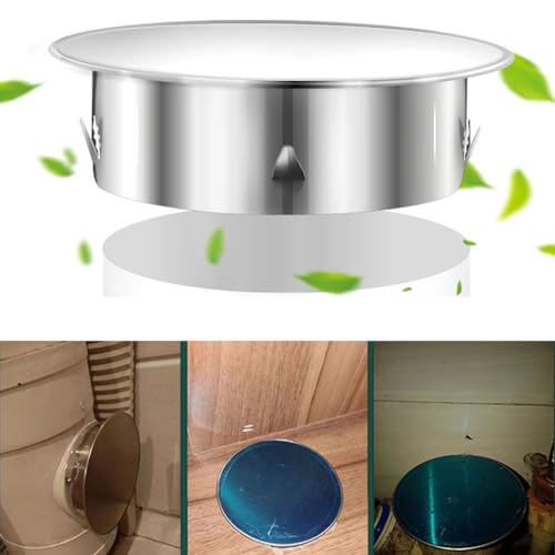 Stove Pipe Duct Cap, Stainless Steel Chimney Hole Cover Stove Pipe Cover Insulated Flue Pipe Cap for 190mm-200mm Pipes - Image 2