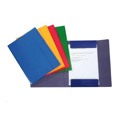 Cartelle A4 Con Elastico - Confezione Da 10 Pezzi In Cartoncino 600g | Colore Giallo Vivace