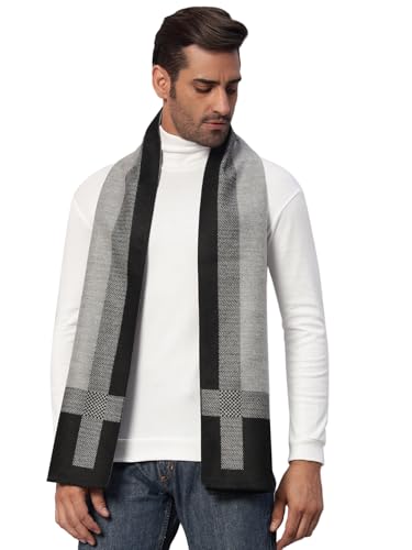 Image of Ravaiyaa - Attitude is everything Men's Reversible Stripe Pattern Winter Wool Scarf, Muffler 72 inchx12 inch Inch