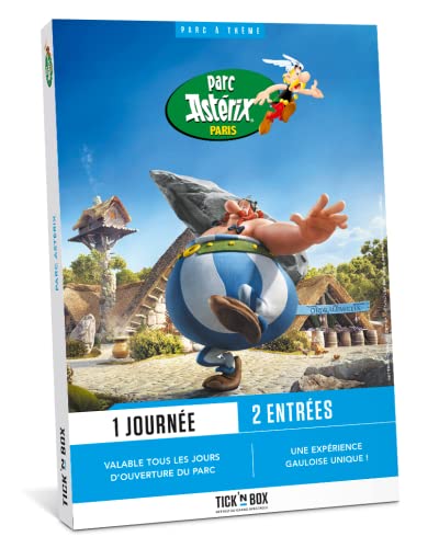 Tick’nBox - Coffret Cadeau Parc Astérix - entrées 1 journée pour 2 Personnes valable Tous Les Jours d’Ouverture du Parc - Vivez Une expérience gauloise Unique - Idée Cadeau Originale Cover