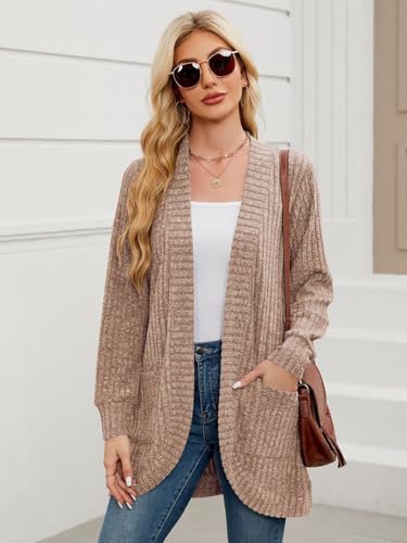 Image of BELAROI Women Plus Size Cardigan Sweater Fall Outfit