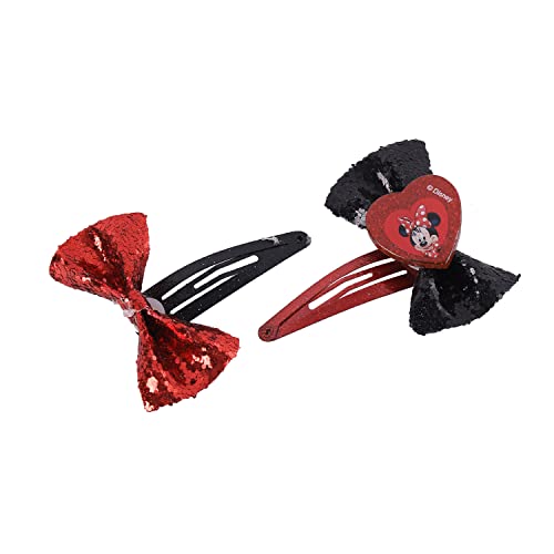 Minnie Mouse Pack of 2 Red Clips for Kids