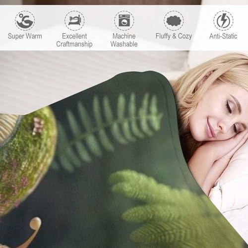 Couverture escargots 100x130cm douce et lavable en machine pour lit - 4