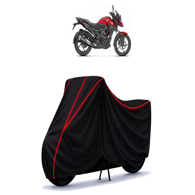 Image of X Blade BS4 Water Resistant Bike Cover for All Motorcycles & Rain | Heavy Duty Taffeta Fabric | UV Protection, Dustproof, Scratchproof | All Weather Two Wheeler Body Cover with Elastic Bottom