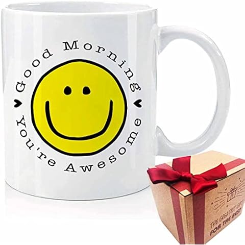 CHIEN-CHI LILI Inspirational Quote You are Awesome Birthday Mug Gifts for Women Men, Appreciation Gifts for Women, Novelty Thank You Mug Gifts for Female Teacher Colleague Boss Co-worker Friends Cover