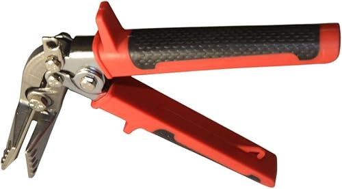 Miniatura 5 de 16-180 3.25 pulgadas Curverd Jaw Offset Sheet Metal Hand Seamer, herramientas dobladoras de chapa para aplanar metal, rojonegro