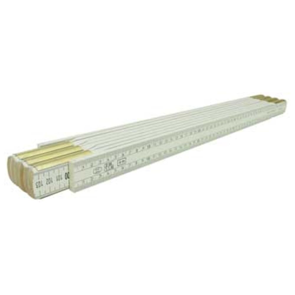Dönges Metro a maglie in legno, 4 m (metro pieghevole, metro pieghevole, metro a molla, metro a strisce, triangolo in mm su entrambi i lati