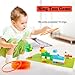 Anpcso Marble Run Building Blocks for Kids Age 3-8, 128 Pcs STEM Building Bricks Set with Toss Ring Game, Educational Learning Toys for Toddlers Boys Girls Gifts- Compatible with All Major Brands
