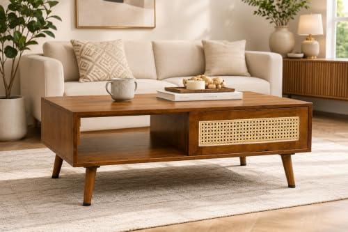 Coffee Tables: 10 Stylish Picks for Your Living Room 36 Mid Century Modern Coffee Table with Storage | Rectangular Center...