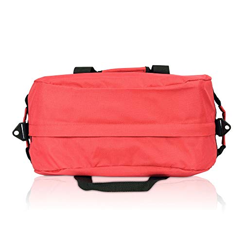 18" Two Tone Duffle Bag In Red #TOP4