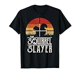 Vintage Sunset Retro Style Squirrel Hunting Squirrel Slayer T-Shirt