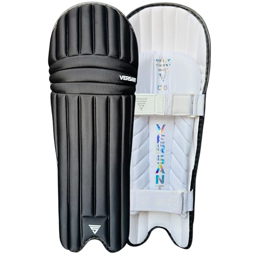 Image of VERSANT OG Moulded Cricket Batting Legguard for Mens (Light Weight) (Black, Youth)