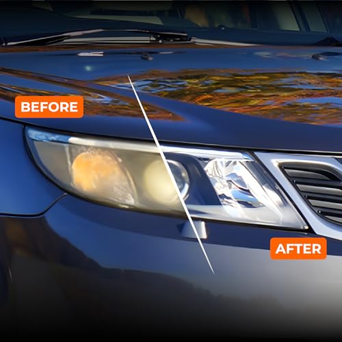 BEAM BRIGHT Ceramic Headlight Restoration Kit – Car Headlights Cleaner & Restorer for Cloudy, Yellowed Headlights - with UV Protection for Durable Clarity & Shine - No Power Tools Needed