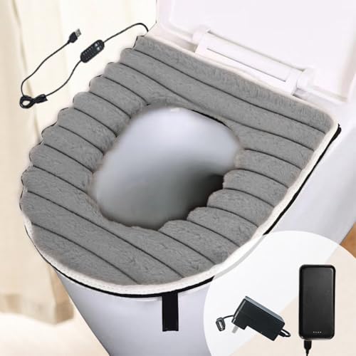 Funda de asiento de inodoro calefactable USB para mañanas frías de invierno 5
