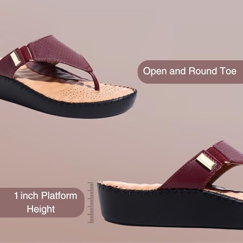 Image of TRASE Orthopedic Casual Slippers for Women | Soft Cushioned Footbed, Arch Support, Adjustable Strap | Ideal for Knee & Foot Pain