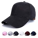 Réglable : cette casquette de baseball est composée d'une fermeture Velcro avec un tour de tête de 52 à 61 cm. Assurez un maximum de confort et un ajustement sûr. Convient aux hommes et aux femmes.