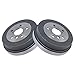 TRQ Rear Brake Drum Set Compatible with 1992-2000 Toyota Camry 1999-2001 Solara