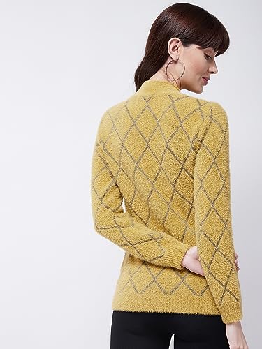 Image of Modeve Women Checkered Sweater for Winters