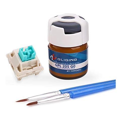 Gliging Switches Lube 0.35 oz Grease Oil GPL 205 G0 Mechanical Keyboard Keycaps Lubricant Lubes Stabilizer Lubricating Cover