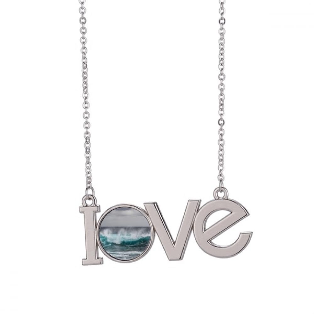 Collier vague océan cadeau idéal pour passionnée de nature M