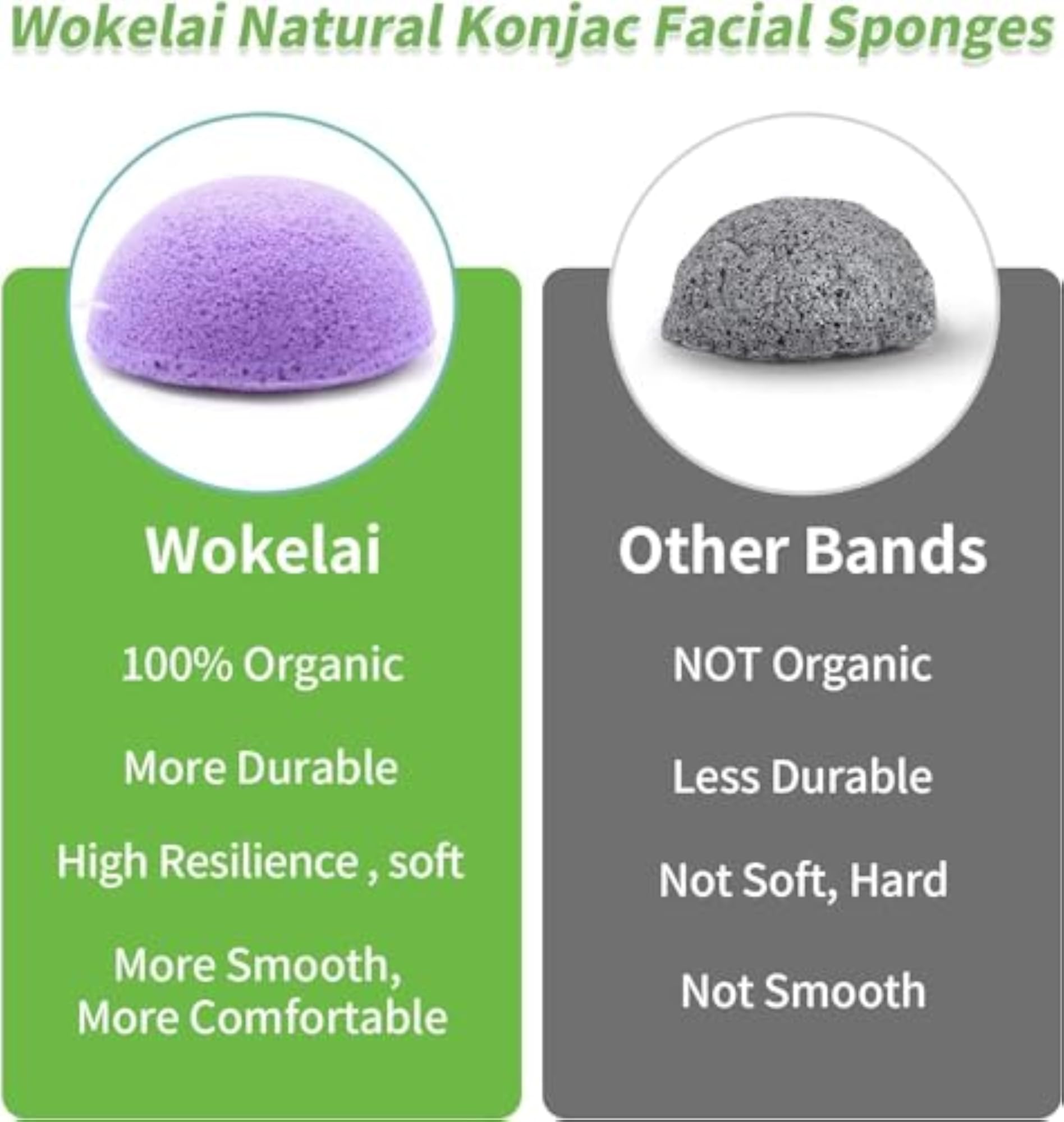 Unisex Konjac Facial and Body Cleansing Sponge