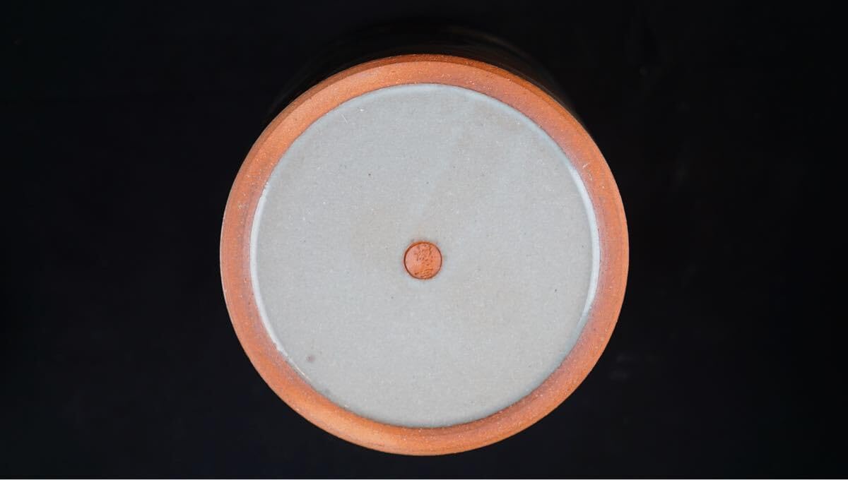 琴浦窯 和田桐山造 釣窯天青釉平茶碗 水色紙箱 茶道具卍 琴浦窯 和田