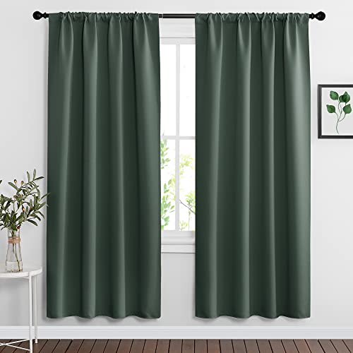 RYB HOME Blackout Curtains for Bedroom Living Room Nursery 72 inches Long