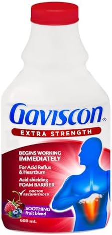 Gaviscon Liquid Extra Strength Antacid - 600 ml - Antacid Liquid ...
