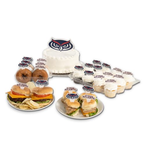 Desert Cactus Florida Atlantic University FAU Owls Food Picks Cupcake and Cake Toppers Cake Pop Sticks - 25 Pcs Party Supplies and Decorations