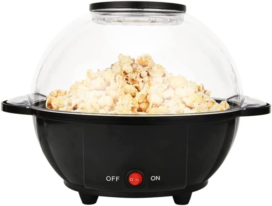 Popcorn Poppers Automatic Hand-cranked Smiley Face Toy Home Entertainment Version Of Small Overturned Pot Popcorn Machine