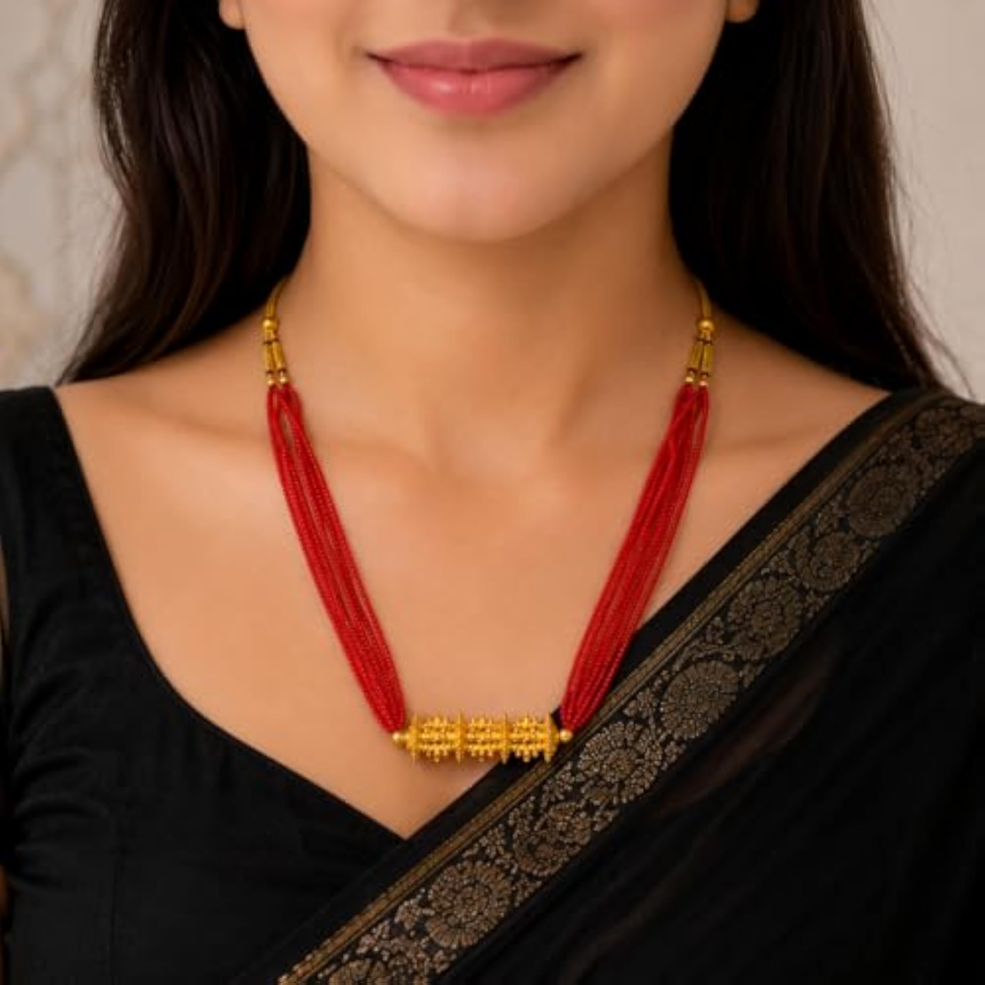 Women's Nepali Maili Tilhari Pote Mangalsutra Necklace