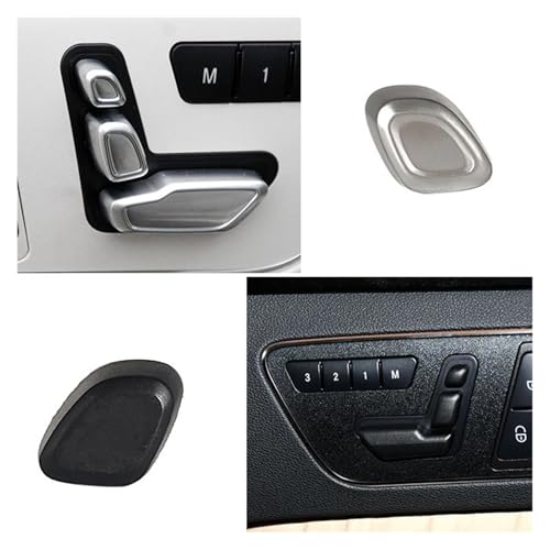 Interruptor ajuste botón control cubierta reposacabezas asiento coche Benz E W212 W166 plata 3