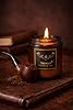 Leather & Tobacco Candle for Men – 8oz Soy Wax Candle with Wood Wick – Masculine Home Fragrance – Hand Poured in Texas – 76008 Candle Co #1