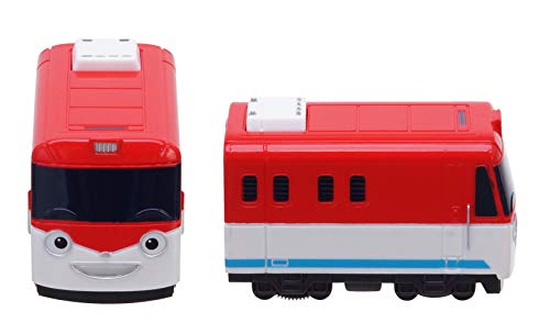 Titipo The Little Train, Pull Back - Titipo and Train Friends, 5pcs Mini Toy Trains Set (5pcs)