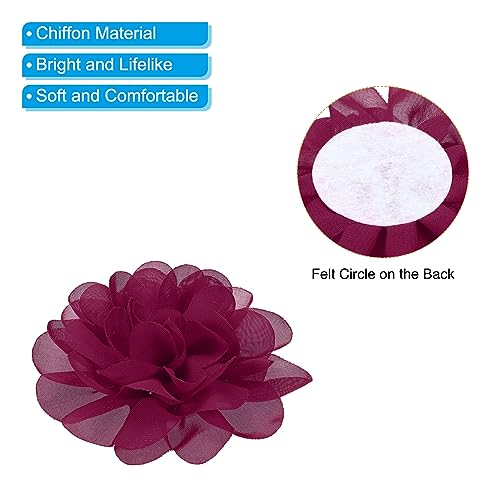 PATIKIL 3.9" Chiffon Flowers - Image 4