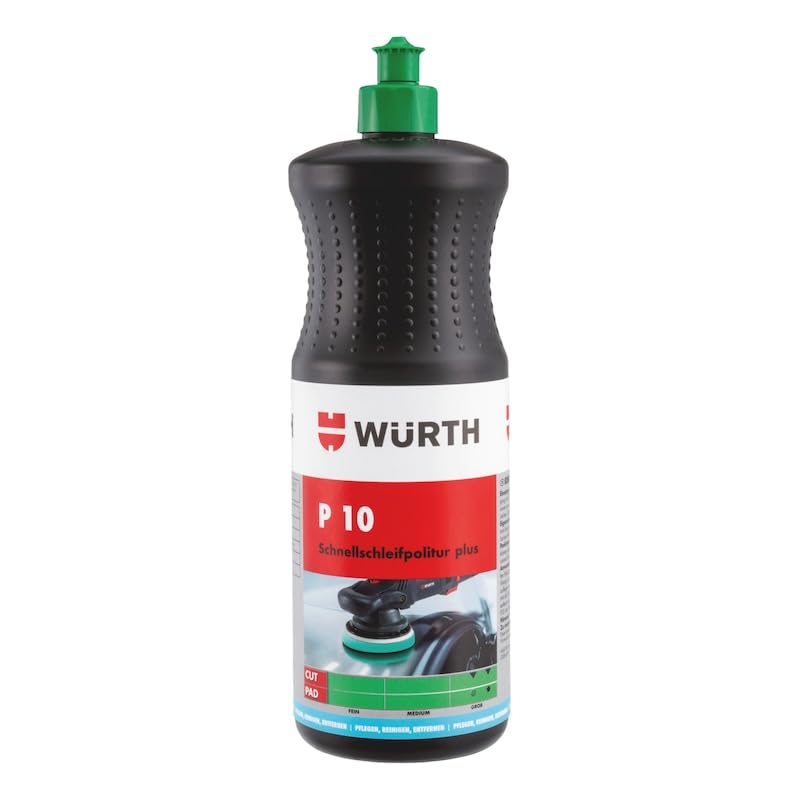 POLISH ULTRA-BRILLANT ALTAMENTE ABRASIF P10 Plus, 1 Kg, Verde | Fórmula de óxido de aluminio, para arañazos profundos de carrocería