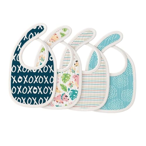 TIDY SLEEP Muslin Pure Cotton 3 Layer Baby Bibs, Ultra Soft Skin Friendly Pure Cotton Baby Bibs Assorted Colour-image-39