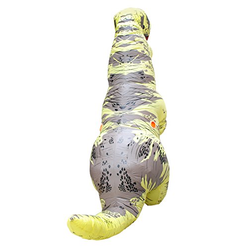 JASHKE Costume da Dinosauro Gonfiabile per Adulto Costume Gonfiabile T-Rex Costumi di Carnevale di Halloween per Adulti