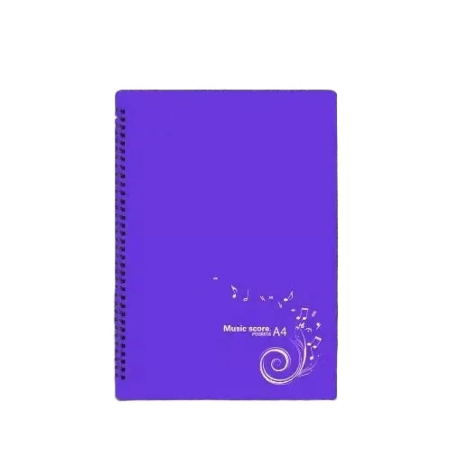 Carpeta de partituras Piano A4, partición musical, carpeta for musicales, libro hojas música en expansión cuatro páginas Para Partituras(Purple)