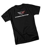 Corvette Modern Emblem -- Chevrolet Adult T-Shirt, Medium