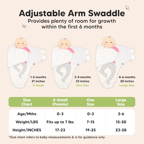 Image of 3-Pack Organic Baby Swaddle Sleep Sacks - Swaddles for Newborns, Infant 0-3 Months, Baby Girls, Boys, Soft & Snug Newborn Sleep Sack, Nursery Swaddling Blankets (Dino Ridge, OS)