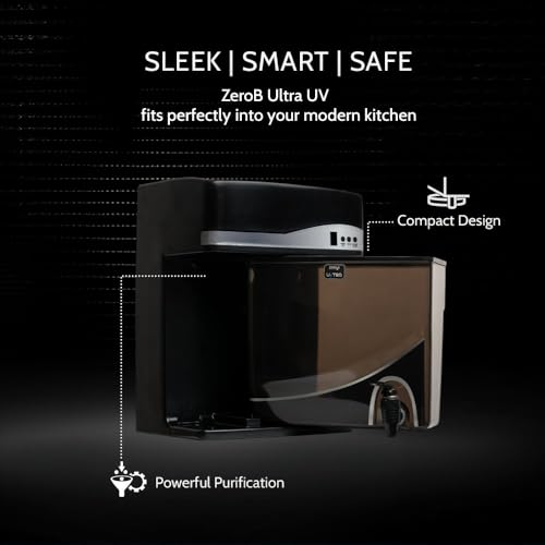 Image of ZeroB ULTRA UV Water Purifier | 4 Stage Purification with UF + UV | 6L Detachable Tank | Wall Mountable | Smart LED Indicators | Removes Bacteria, Viruses, and Impurities | Home Kitchens & Offices
