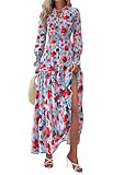 Tips: S=US 4-6, M=US 8-10, L=US 12-14, XL=US 16-18, XXL=US 20. Designed with Comfort in Mind, Women's Maxi Dress with Soft Texture Drapes Elegantly over the Body While Providing Ease of Movement throughout Daily Activities or Special Events Chic Desi...