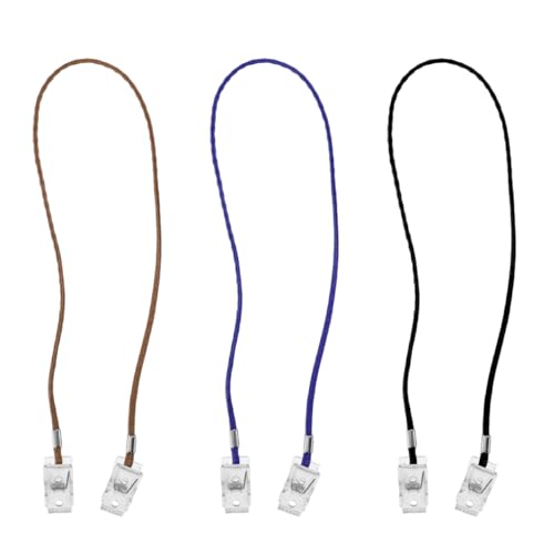 Lot de 3 pinces à serviette, support de serviette en cuir, pince à bavoir pour adulte, pinces à bavoir dentaire, bavoirs de salle à manger pour personnes âgées, pinces à serviettes de restaurant